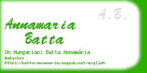 annamaria batta business card
