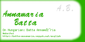 annamaria batta business card